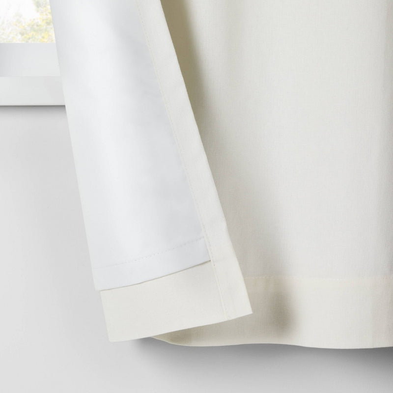 95" Blackout Chambray Cotton Panel Cream - Pillowfort