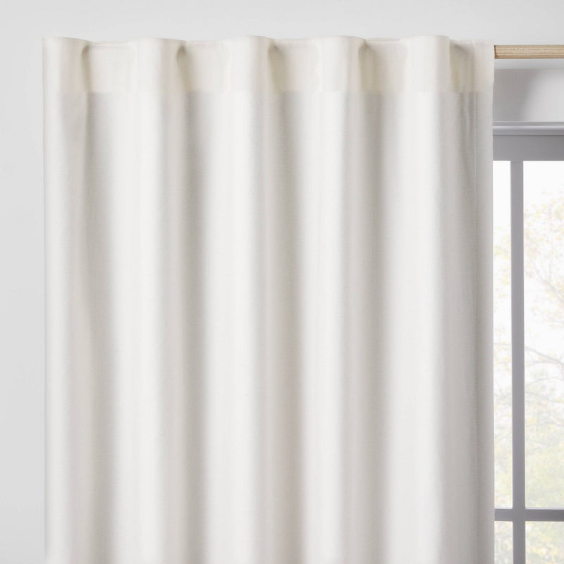 95" Blackout Chambray Cotton Panel Cream - Pillowfort