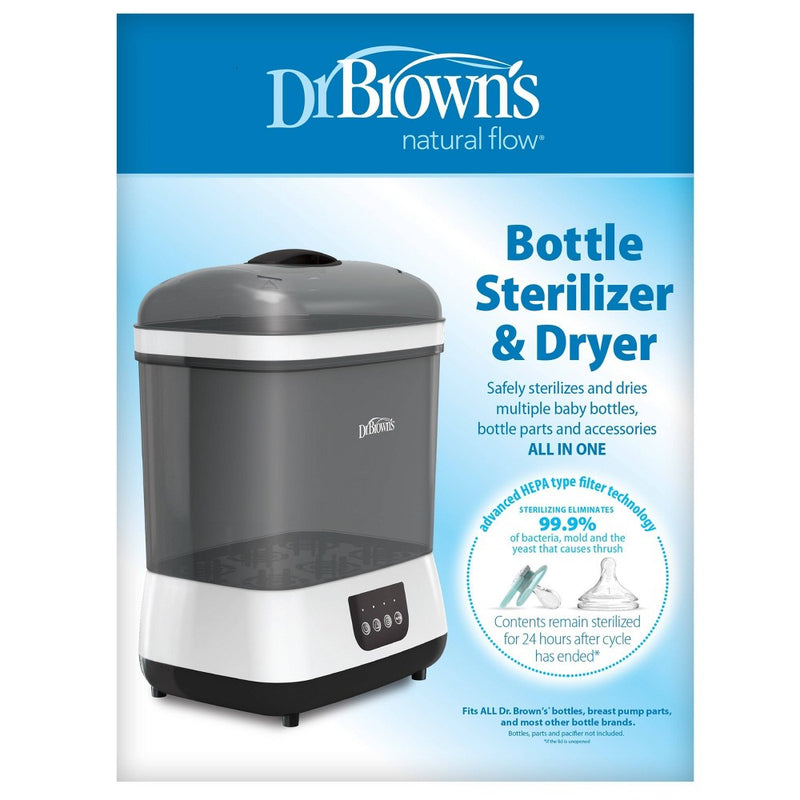 Dr. Brown's Sterilizer with Dryer & HEPA Air Filter - Gray