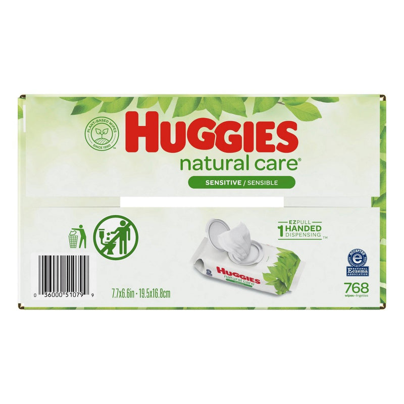 Huggies Natural Care Sensitive Unscented Baby Wipes 768ct