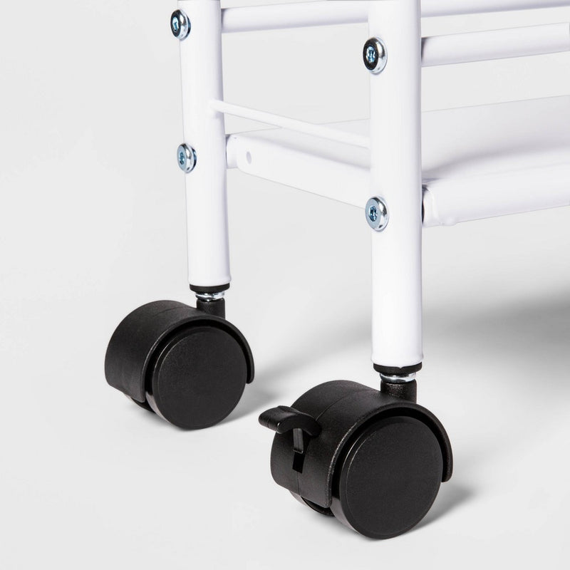 Narrow Storage Cart White - Room Essentials