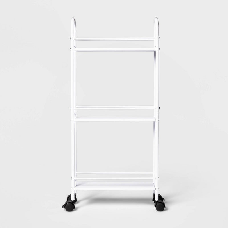 Narrow Storage Cart White - Room Essentials