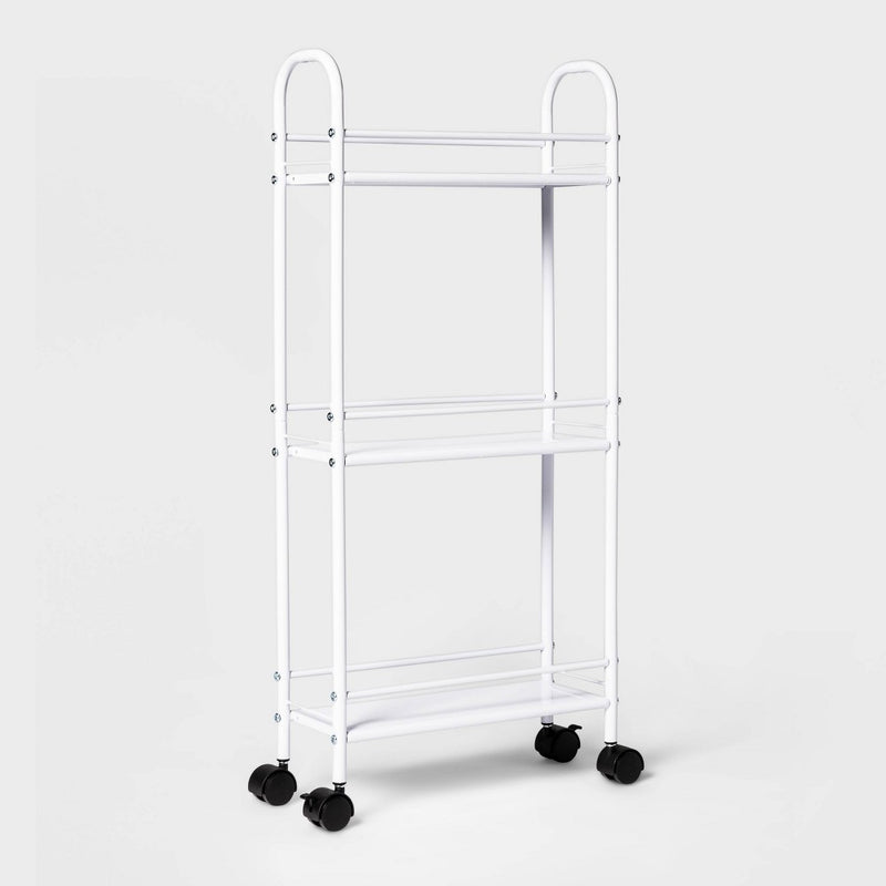 Narrow Storage Cart White - Room Essentials