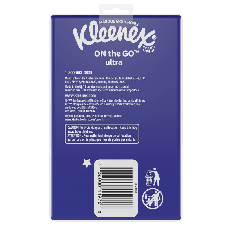 Kleenex On-The-Go Facial Tissue - 3pk/10ct