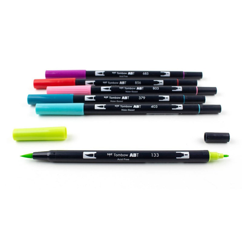 6pk Tropical Dual Brush - Tombow