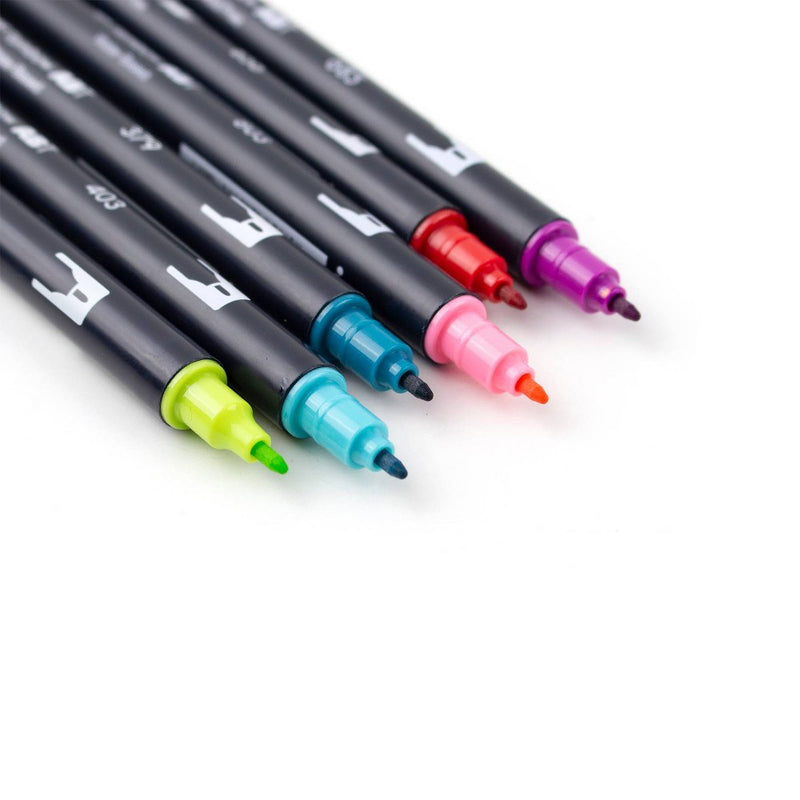 6pk Tropical Dual Brush - Tombow