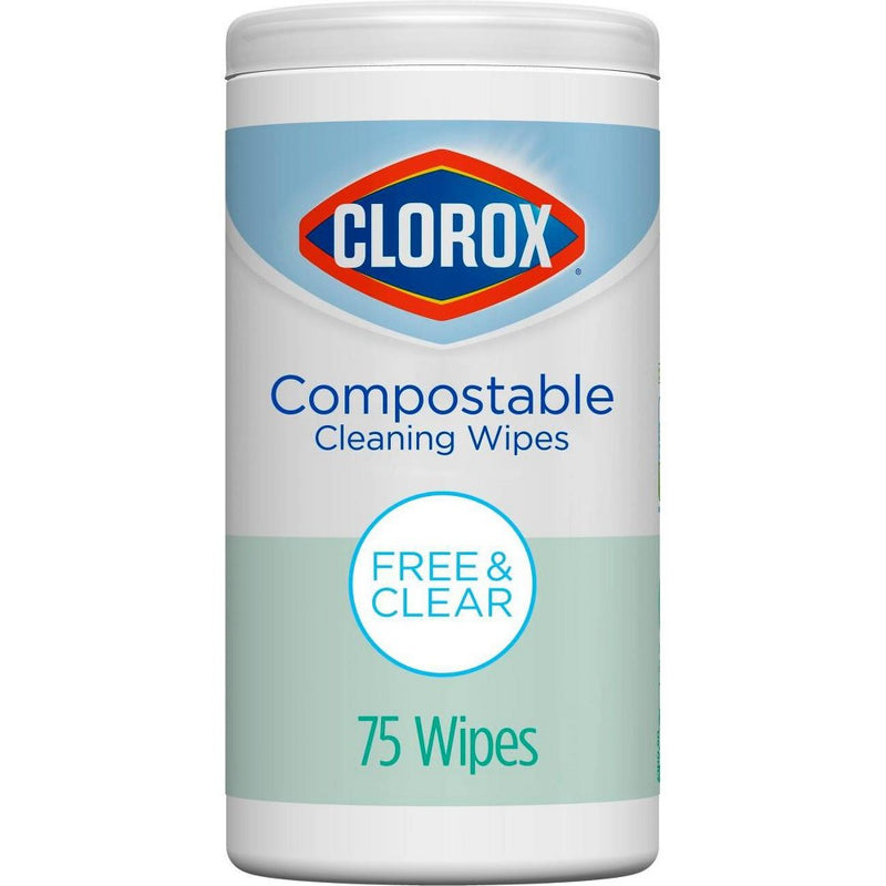 Clorox Compostable Wipes - Free & Clear - 75ct