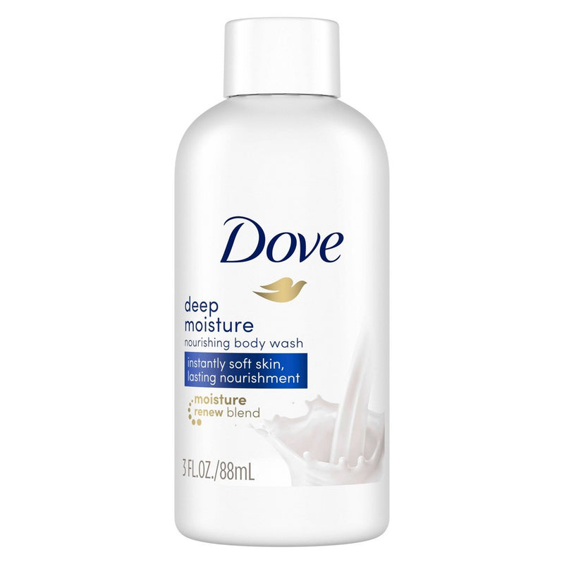 Dove Beauty Deep Moisture Nourishing Body Wash Soap for Dry Skin - Trial Size - 3 fl oz