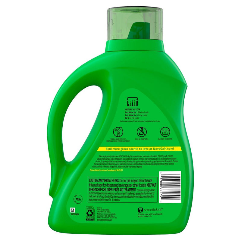 Gain + Aroma Boost Original Scent HE Compatible Liquid Laundry Detergent - 113 fl oz