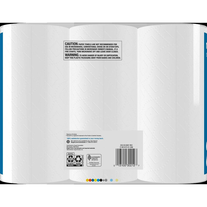 Make-A-Size Paper Towels - 6 Double Rolls - up & up™