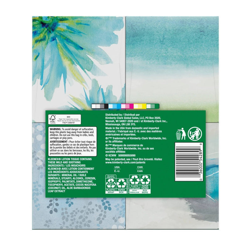 Kleenex Soothing Lotion Facial Tissue  - 4pk/60ct