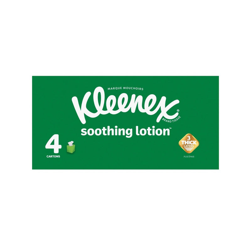 Kleenex Soothing Lotion Facial Tissue  - 4pk/60ct