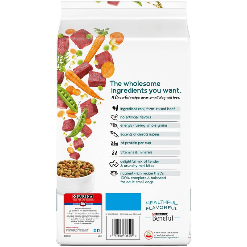 Purina Beneful IncrediBites with Real Beef Small Dog Adult Dry Dog Food - 3.5lbs
