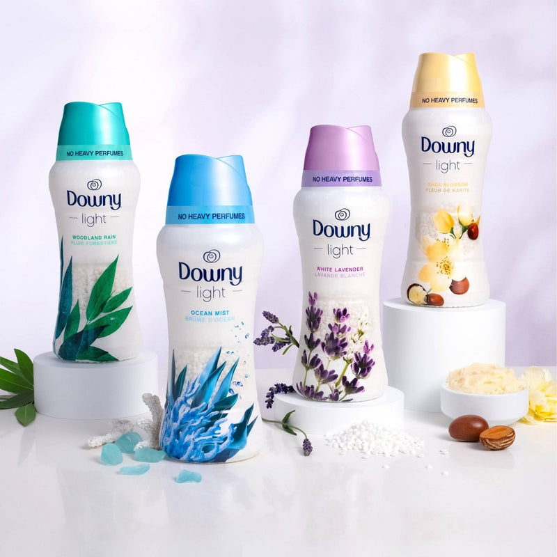 Downy Light White Lavender Laundry Scent Booster Beads for Washer with No Heavy Perfumes - 14.8oz