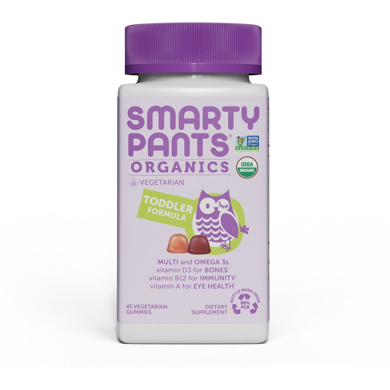 SmartyPants Organics Toddler Formula Multivitamin Vegan Gummies - 45ct