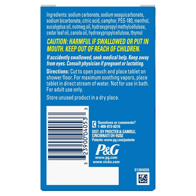 Vicks VapoShower Soothing Vapors Tablets - 5ct
