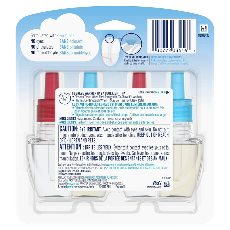 Febreze Odor-Fighting Fade Defy PLUG Air Freshener - Cranberry Tart - 0.87 fl oz/2ct