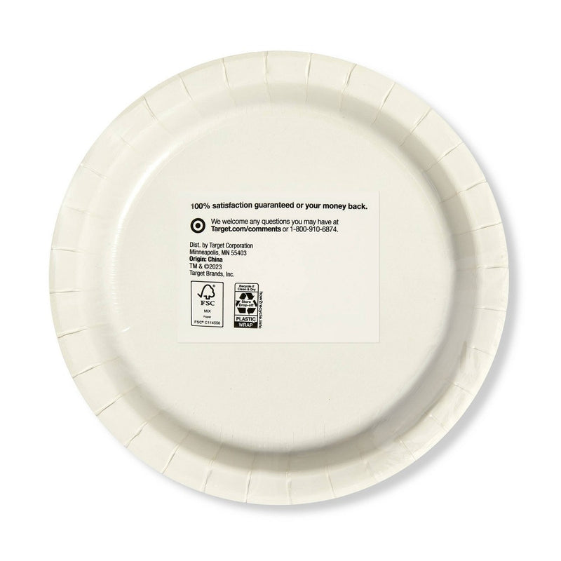 Blue Dotted Disposable Plate 10" - 24ct - up & up™
