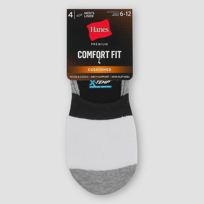 Hanes Premium Men's X-Temp Athletic Socks 4pk - Colors May Vary 6-12