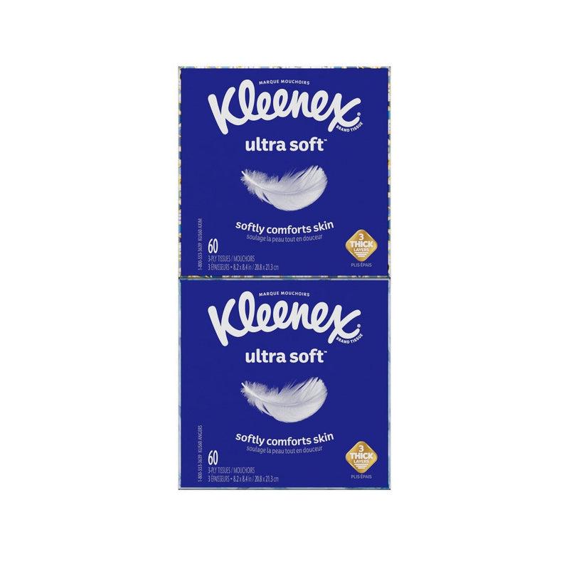 Kleenex Ultra Soft Facial Tissue - 4pk/60ct