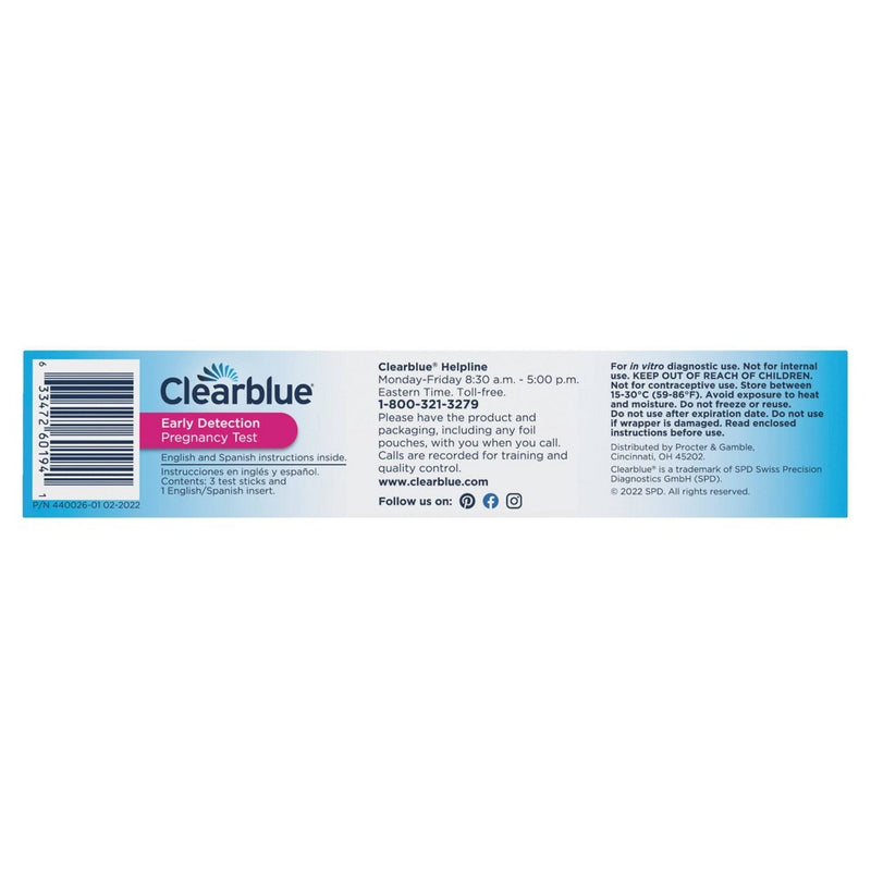 Clearblue Early Detection Pregnancy Test - 3ct