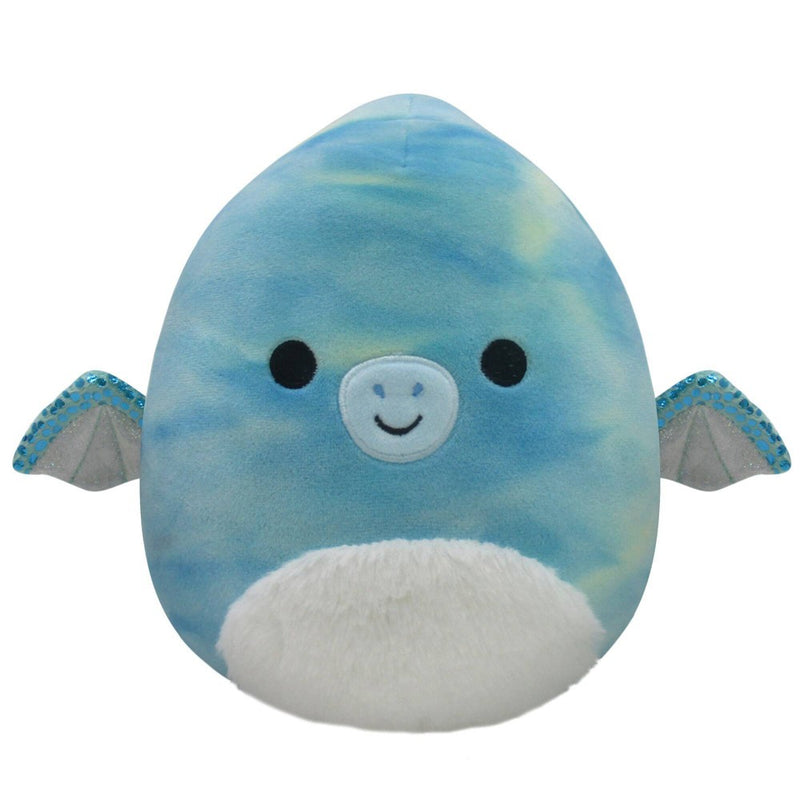 Squishmallows 8" 2-in-1 Flipamallows Rocio and Evelina the Green Tie-Dye Triceratops & Teal-Green Tie-Dye Pterodactyl Plush Toy