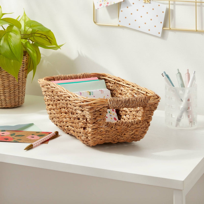Braided Seagrass Tapered Bin - Brightroom™