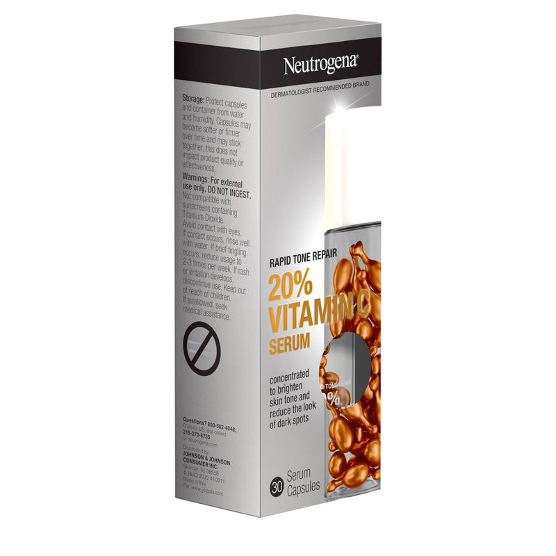 Neutrogena Rapid Tone Repair Vitamin C Serum Capsules - 30ct