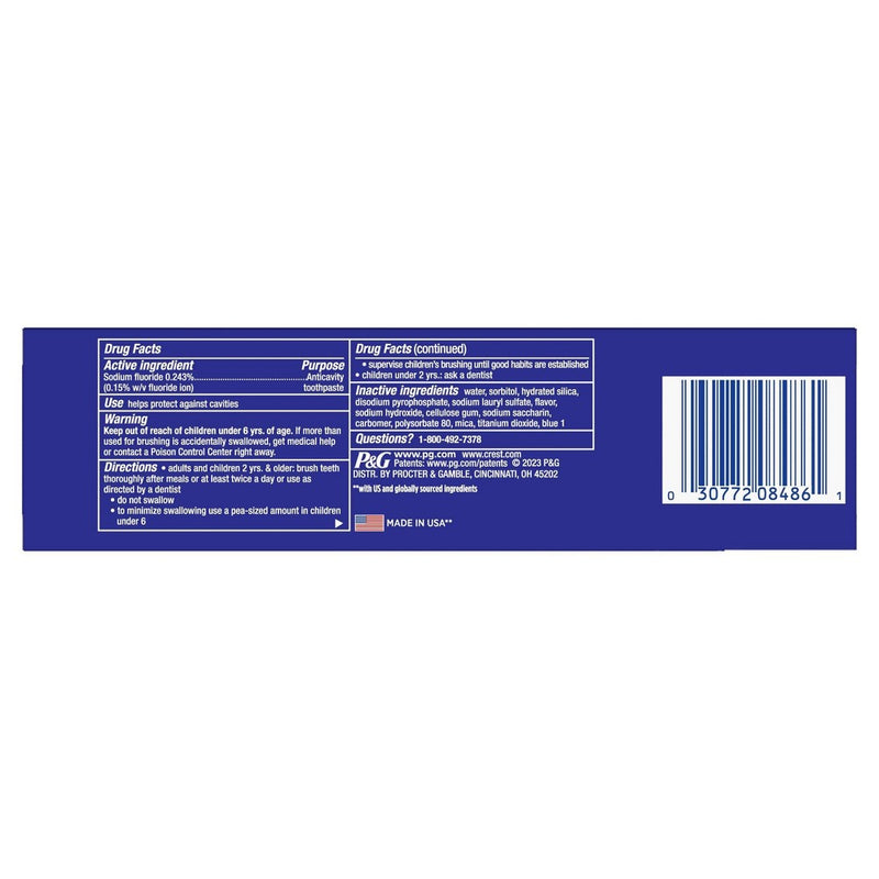 Crest 3D White Stain Eraser Teeth Whitening Toothpaste - Icy Clean Mint - 4.4oz