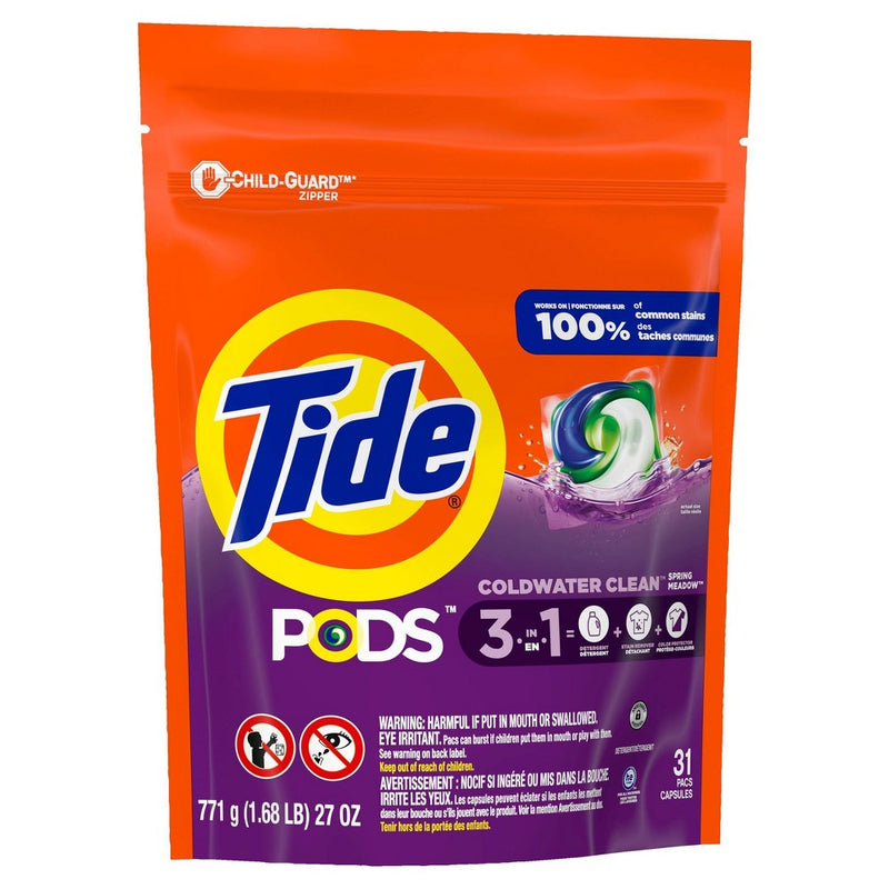 Tide Pods Laundry Detergent Pacs - Spring Meadow - 27oz/31ct