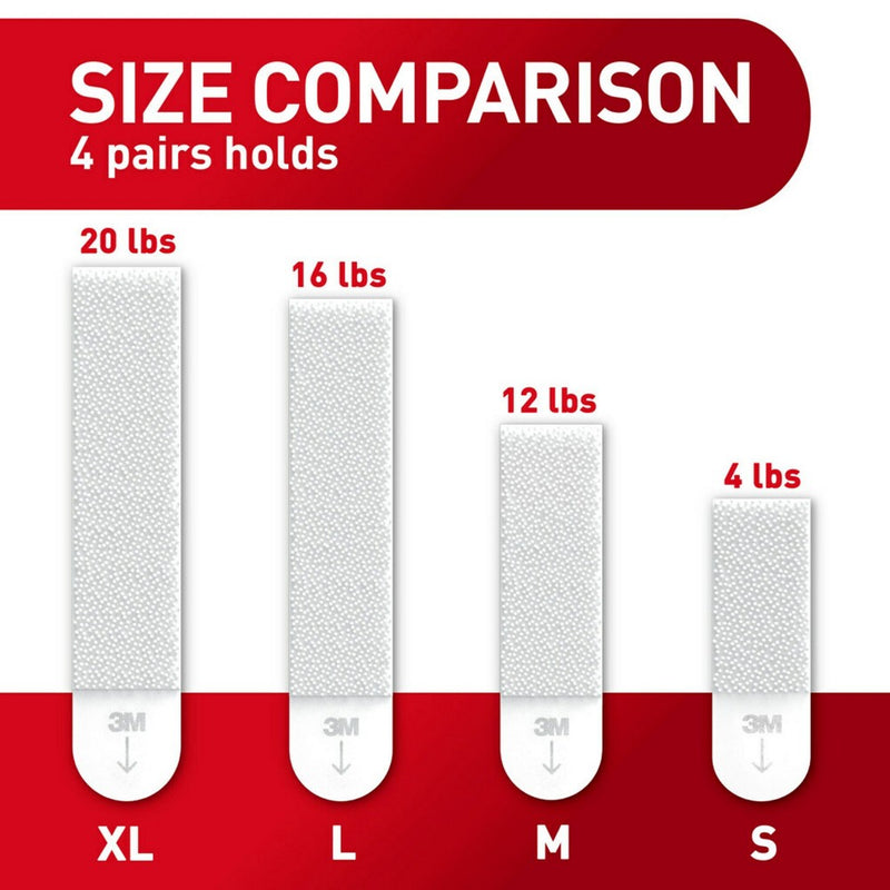 Command 5lbs Picture Hanging Strips White