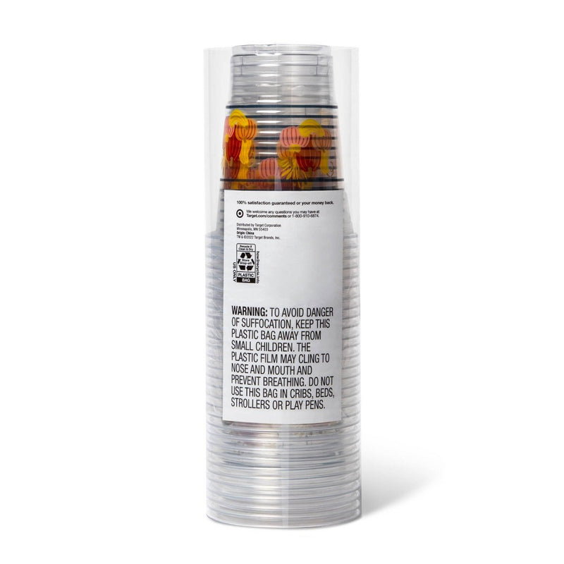Fall Disposable Cup - Clear - 18oz/30ct - up & up™