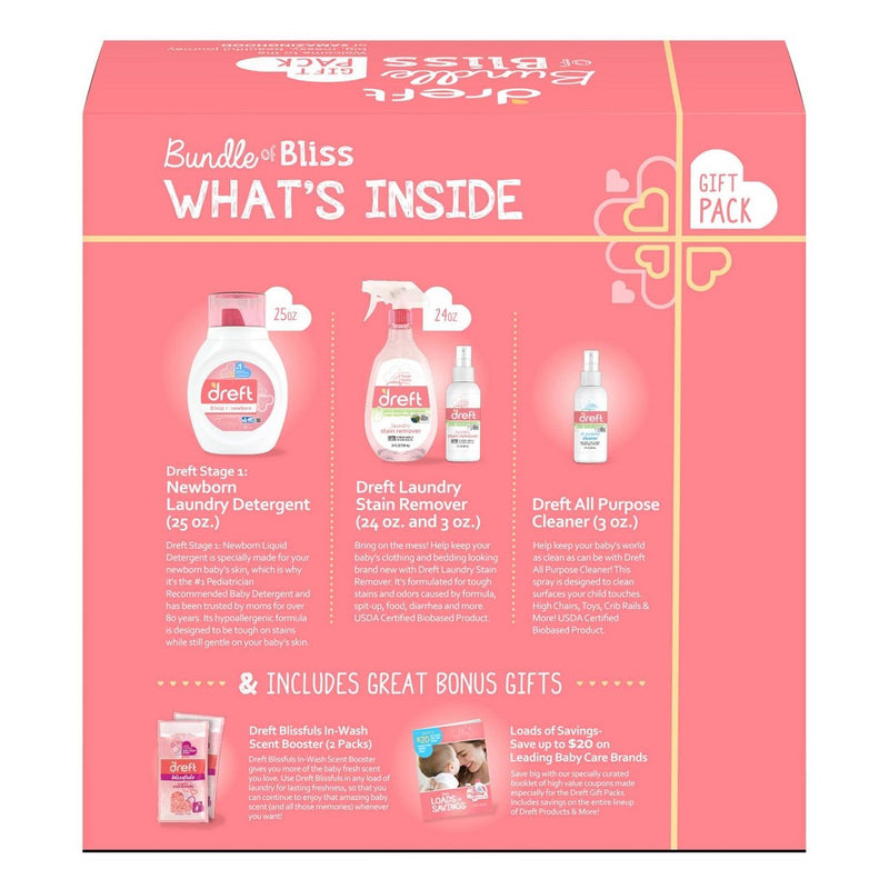 Dreft Bundle of Bliss Laundry Detergent Gift Pack - 6ct