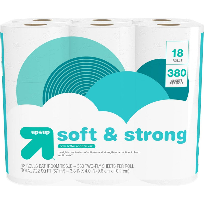 Soft & Strong Toilet Paper - 18 Mega Rolls - up & up™