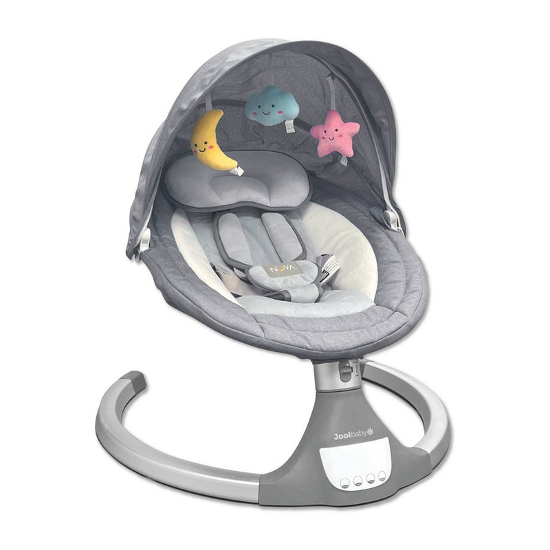 JOOL BABY PRODUCTS Nova Motorized Baby Swing for Infants - Bluetooth Music Speaker with 10 Preset Lullabies - Gray (LOCAL PICKUP ONLY)