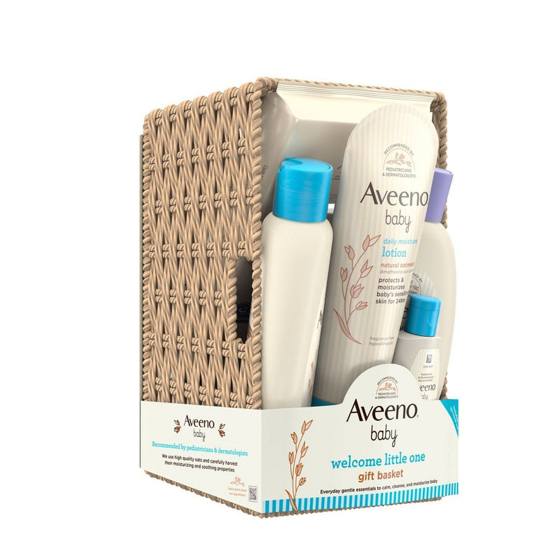 Aveeno Welcome Little One Bath and Body Gift Set - 5ct