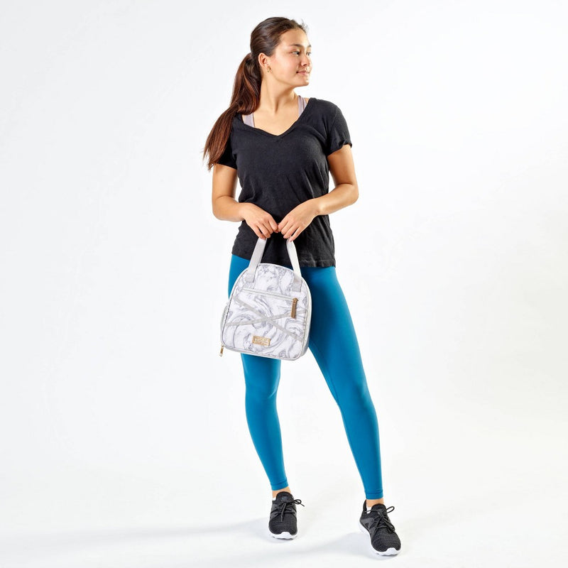 Fit & Fresh Athleisure Carli Lunch Kit Set -  Marble