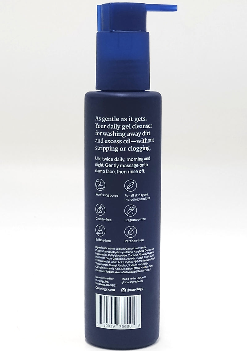 Curology Gentle Cleanser, Lightly Foaming Face Wash - Unscented - 5.07 fl oz