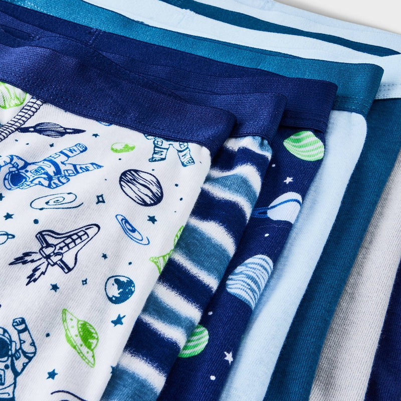 Boys' 7pk Space Boxer Briefs - Cat & Jack™ S