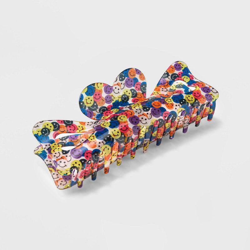 Jumbo Smiley Face Claw Hair Clip - Wild Fable™
