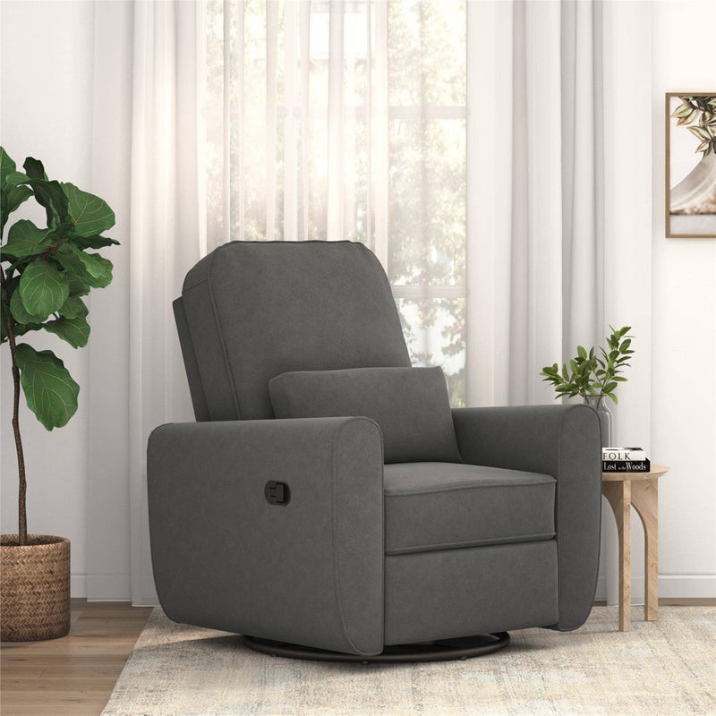 Baby Relax Kennedy Nursery Gliding Recliner Upholstered Accent Chair - Gray (LOCAL PICKUP ONLY)