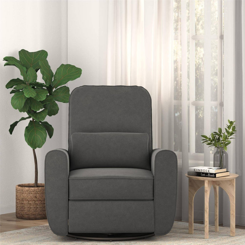 Baby Relax Kennedy Nursery Gliding Recliner Upholstered Accent Chair - Gray (LOCAL PICKUP ONLY)