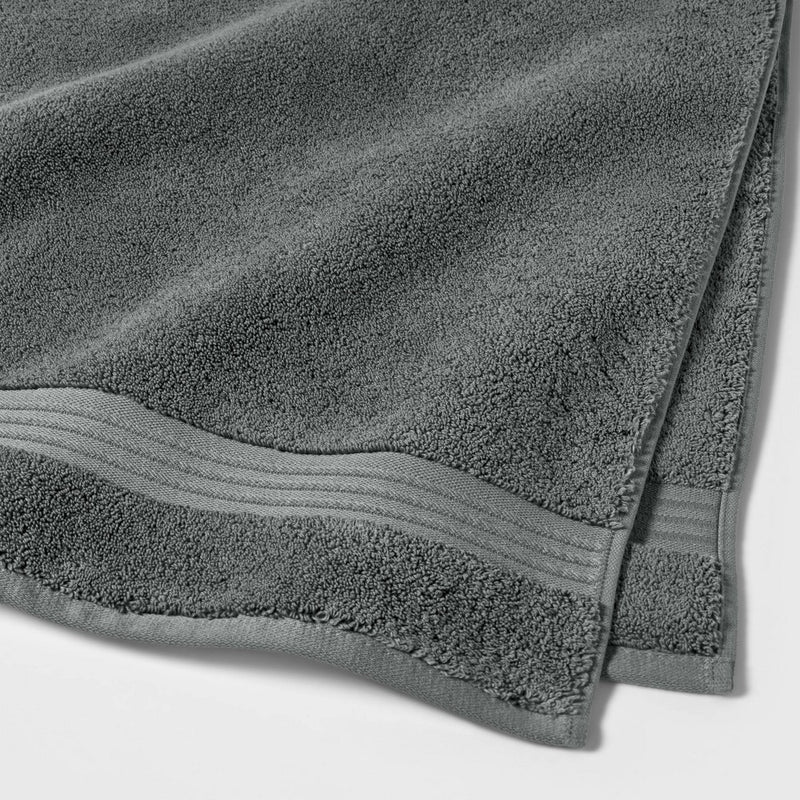 Spa Bath Sheet Dark Gray - Threshold Signature™