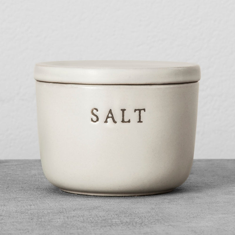 Stoneware Salt Cellar Matte Cream - Hearth & Hand with Magnolia (LOCAL PICKUP ONLY)