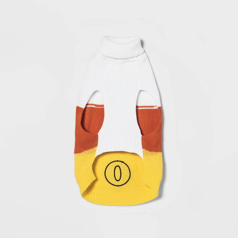 Halloween Candy Corn Boo Dog Sweater - M - Hyde & EEK! Boutique (LOCAL PICKUP ONLY)