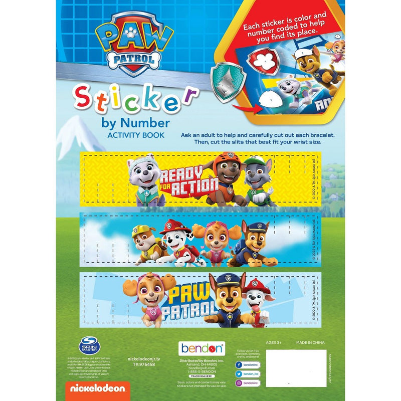 PAW Patrol Sticker - by Number Activity Book