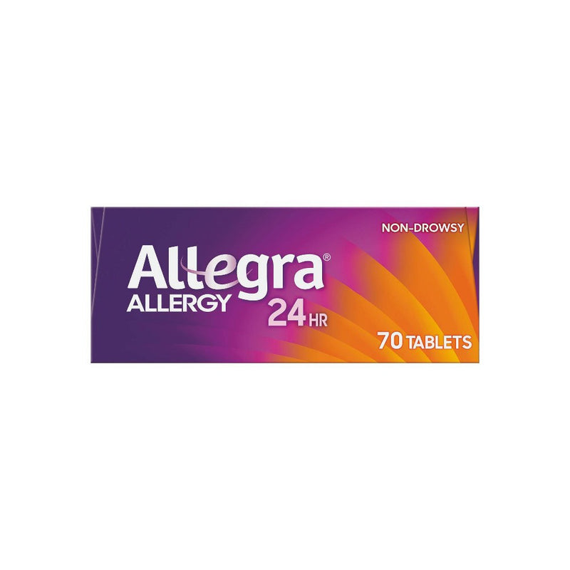 Allegra 24 Hour Allergy Relief Tablets - Fexofenadine Hydrochloride - 70ct exp: 06/2025