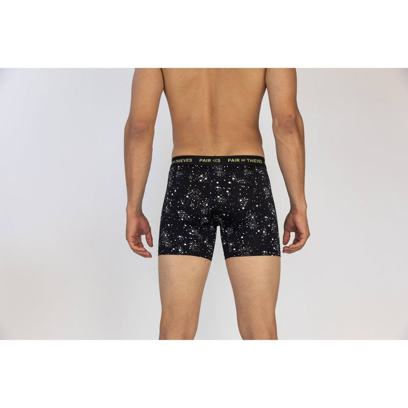 Pair of Thieves Men's Super Fit Boxer Briefs 2pk - Galaxy/Black M