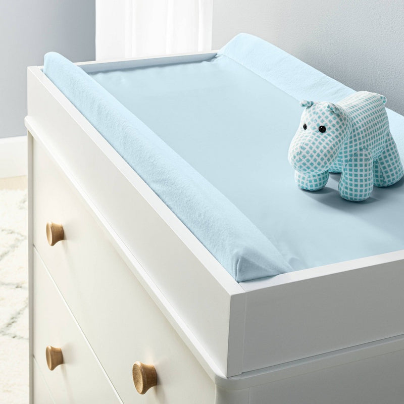 Wipeable Changing Pad Cover - Solid Blue - Cloud Island