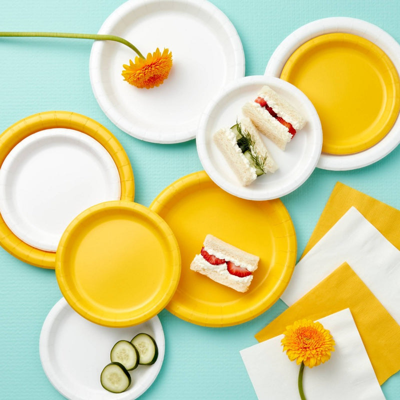 20ct Snack Plates White - Spritz